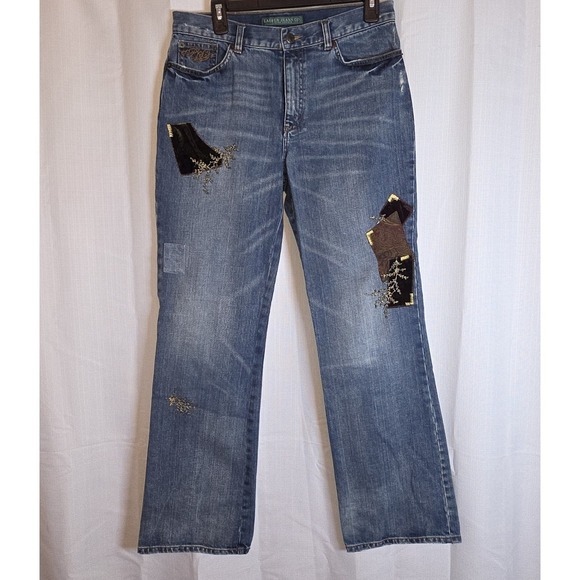 Lauren Ralph Lauren Jackets & Blazers - Lauren Jeans Co. Ralph Lauren Jeans Women's 6 Patchwork Boho Embroidered Velvet